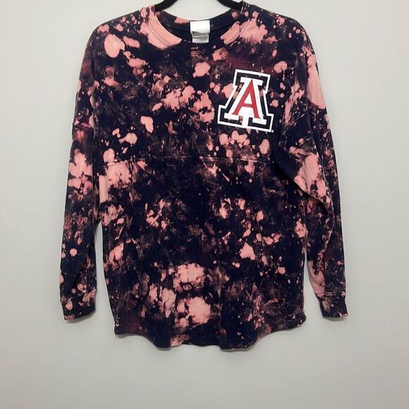KA Knights Apparel Women’s Wildcats Arizona Acid Wash Long Sleeve T-Shirt Small‎ - Picture 1 of 12